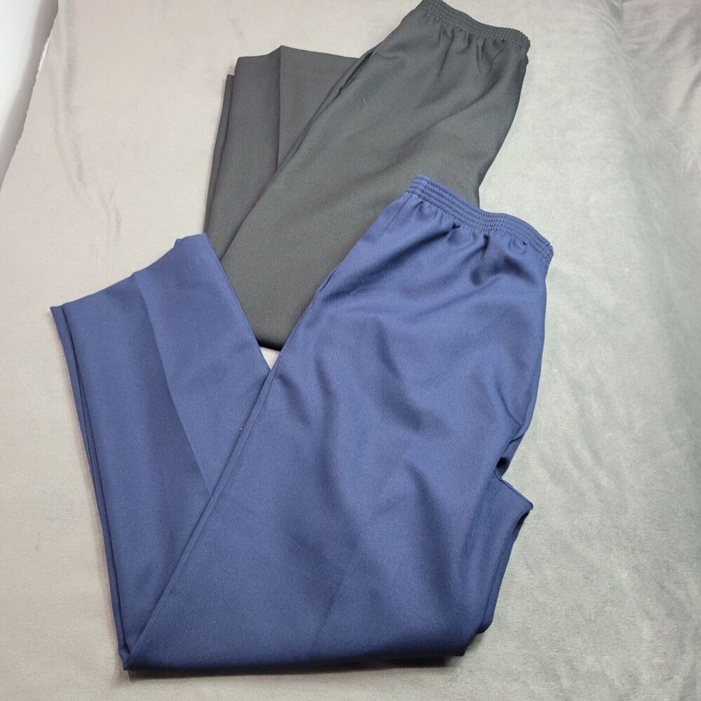 Blair Pants Womens Size 12 Lot of Two Black‎ Blue Pull On Comfort Stretch